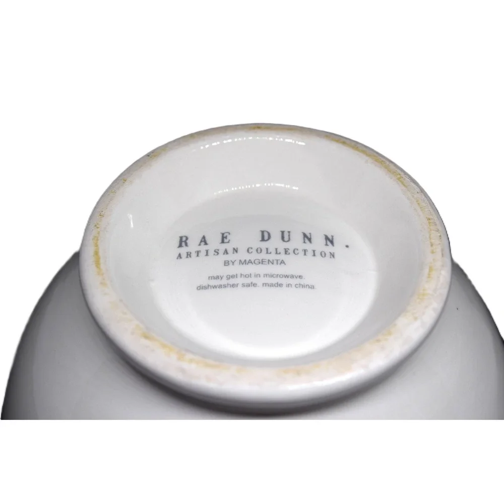 Rae Dunn Flamingo Bowl Artisan Collection Pink White Footed Ceramic Good 5.5in